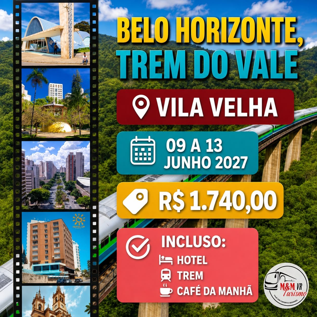 Viagem para Belo Horizonte, Trem do Vale e Vila Velha
