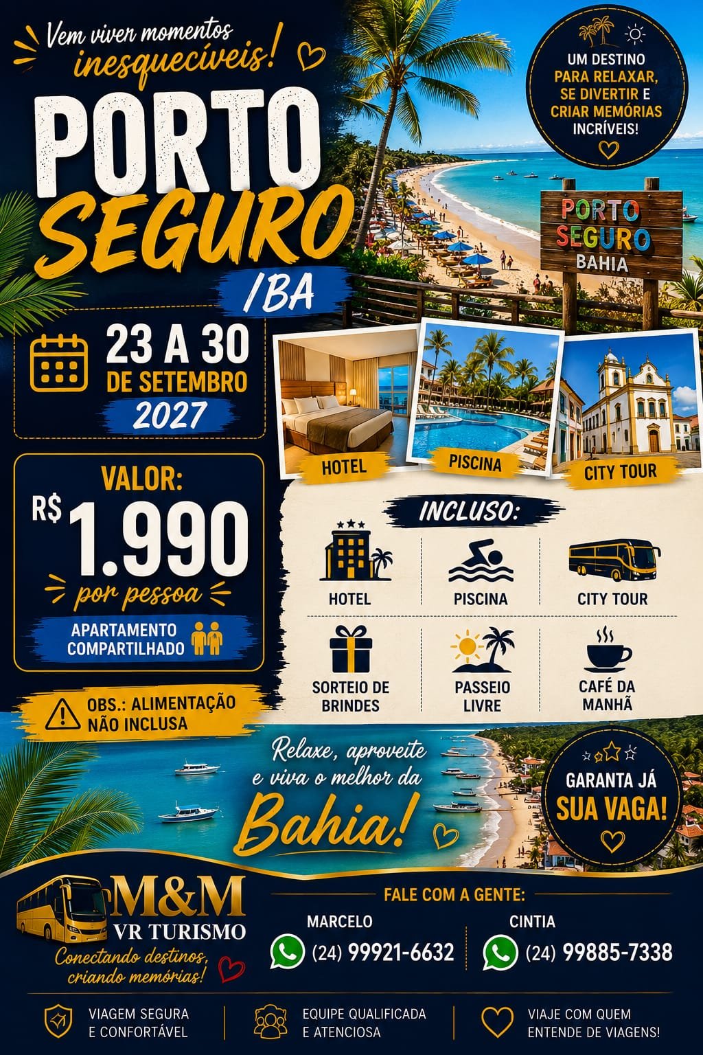 Viagem para Porto Seguro na Bahia